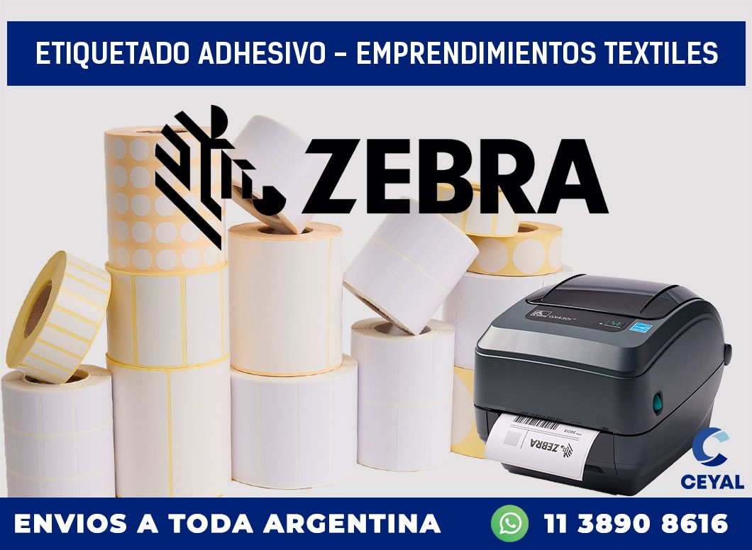 Etiquetado adhesivo – Emprendimientos textiles