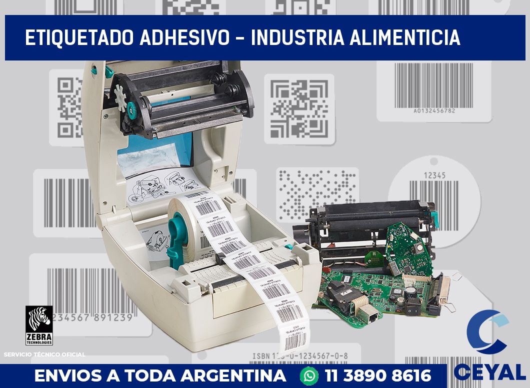 Etiquetado adhesivo - Industria alimenticia