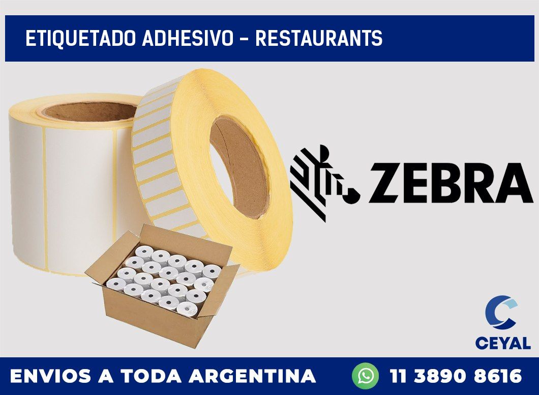 Etiquetado adhesivo - Restaurants