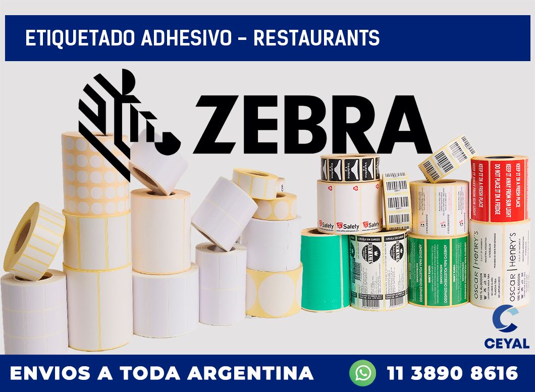 Etiquetado adhesivo – Restaurants