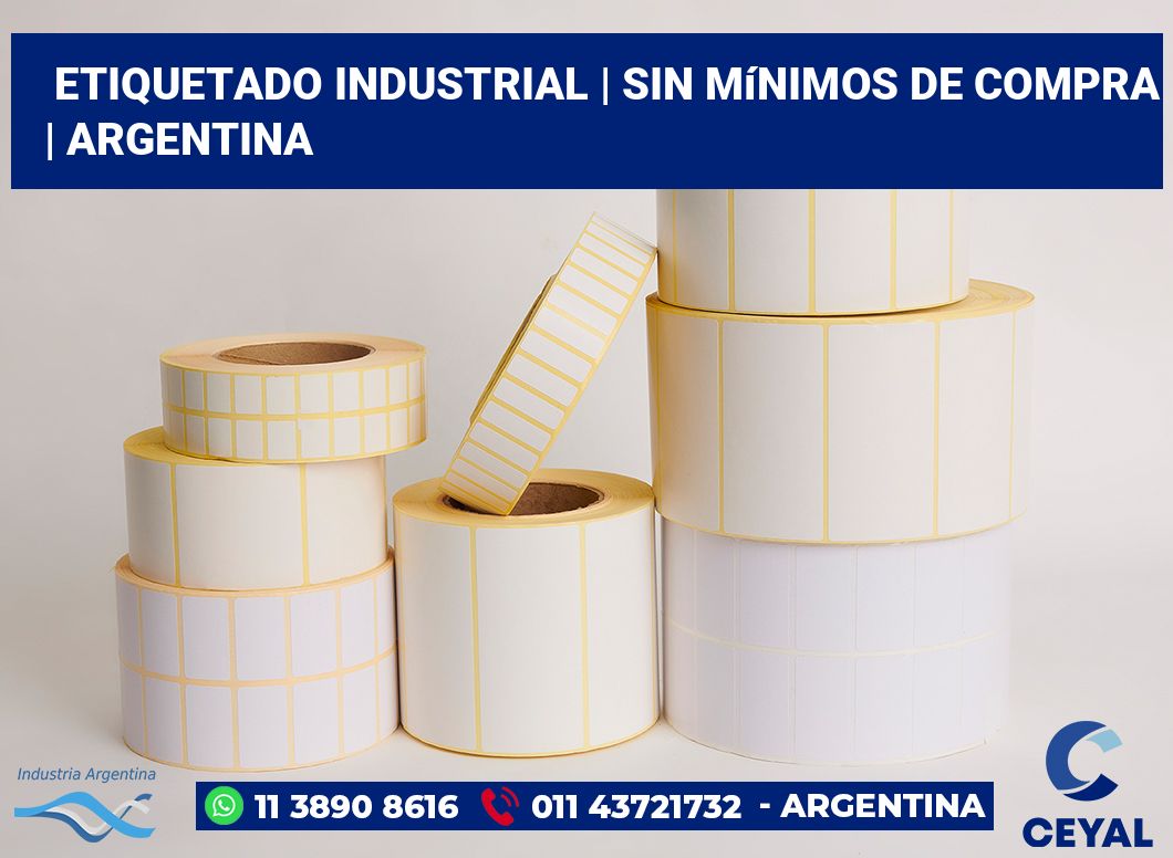 Etiquetado industrial | Sin mínimos de compra | Argentina