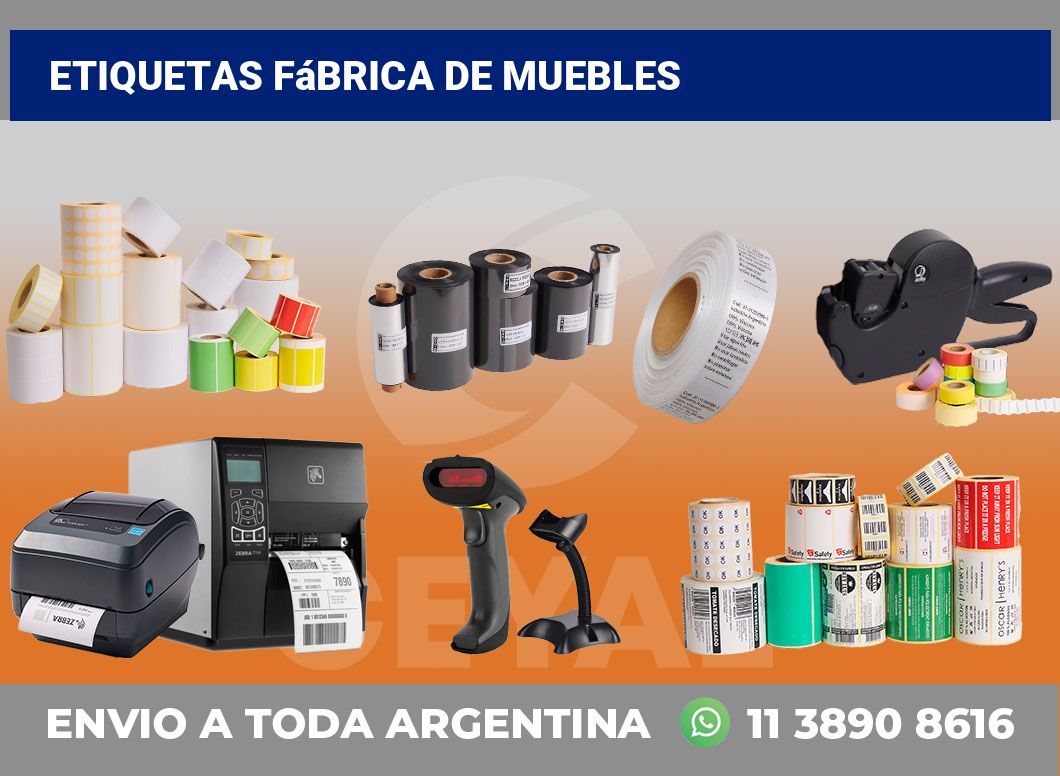 Etiquetas Fábrica de muebles