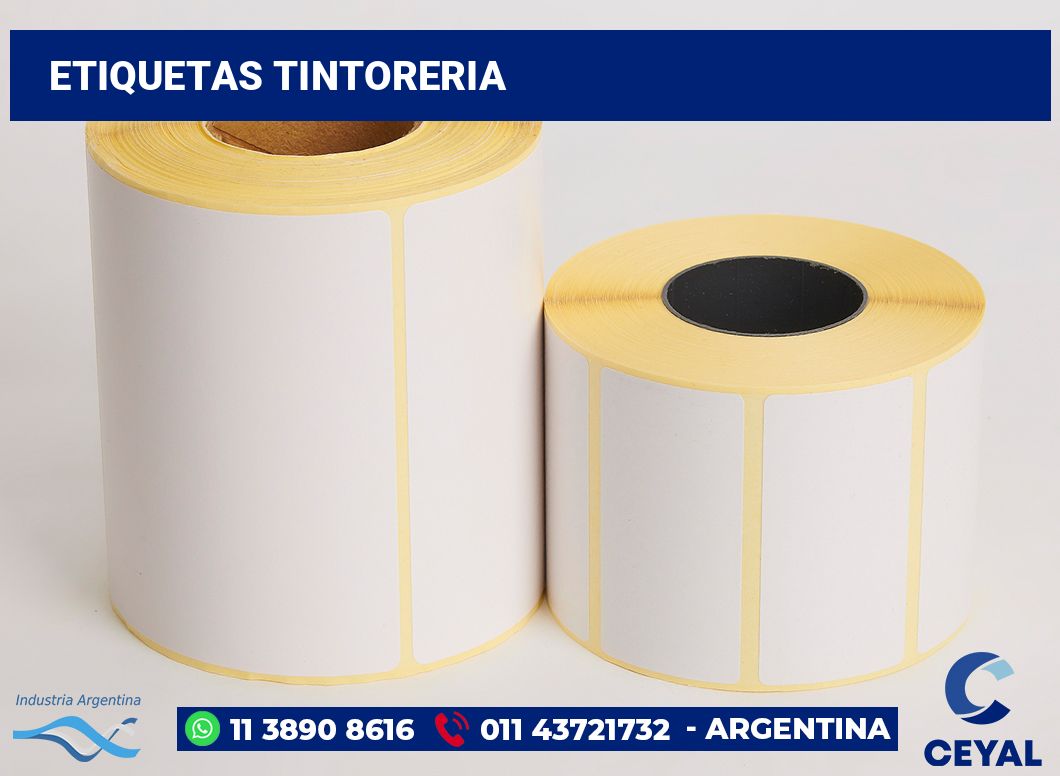 Etiquetas Tintoreria