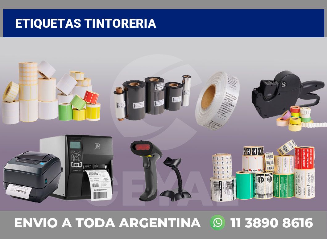 Etiquetas Tintoreria