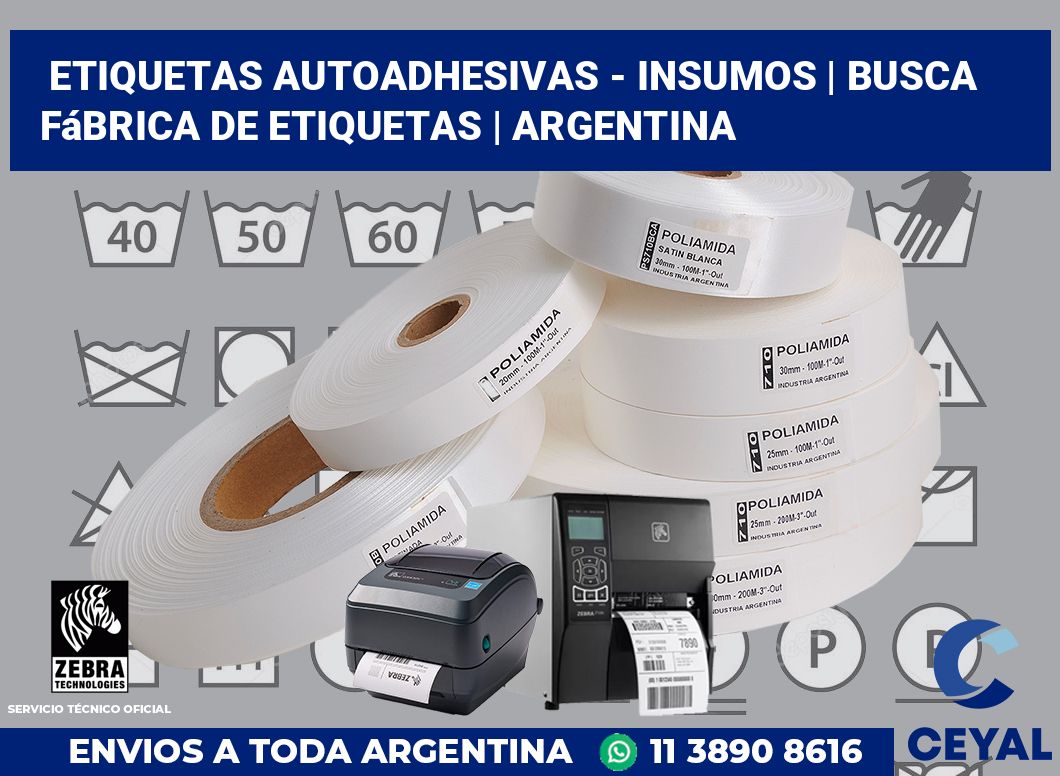 Etiquetas autoadhesivas - insumos | Busca fábrica de etiquetas | Argentina