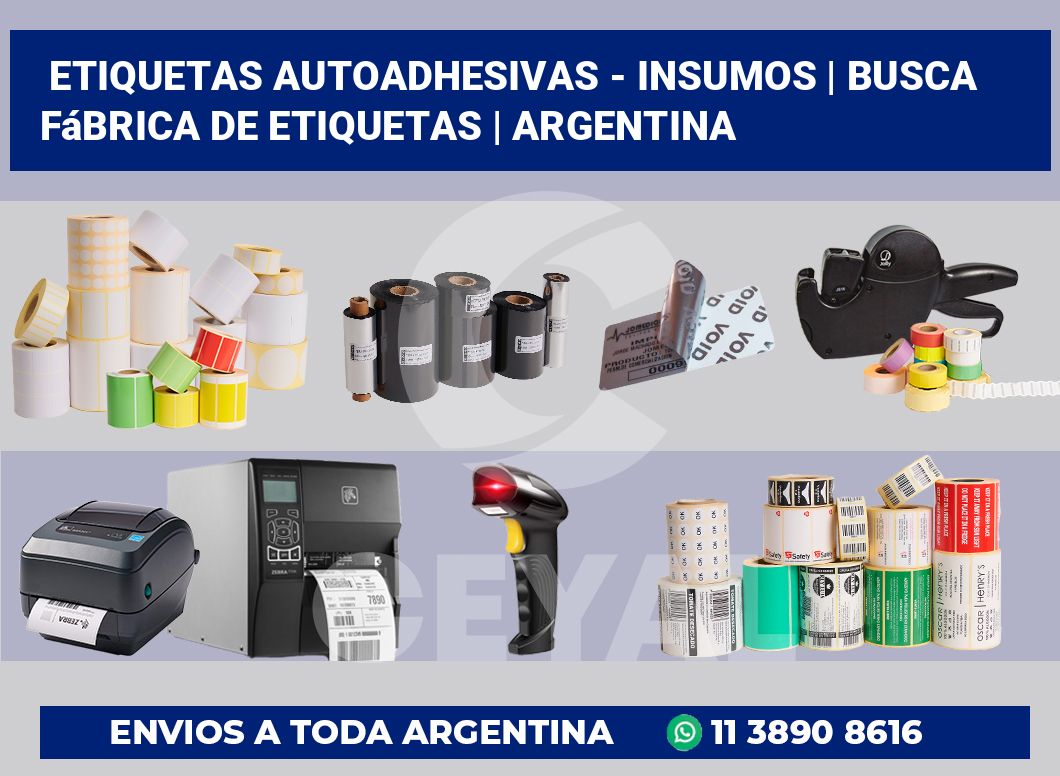 Etiquetas autoadhesivas – insumos | Busca fábrica de etiquetas | Argentina