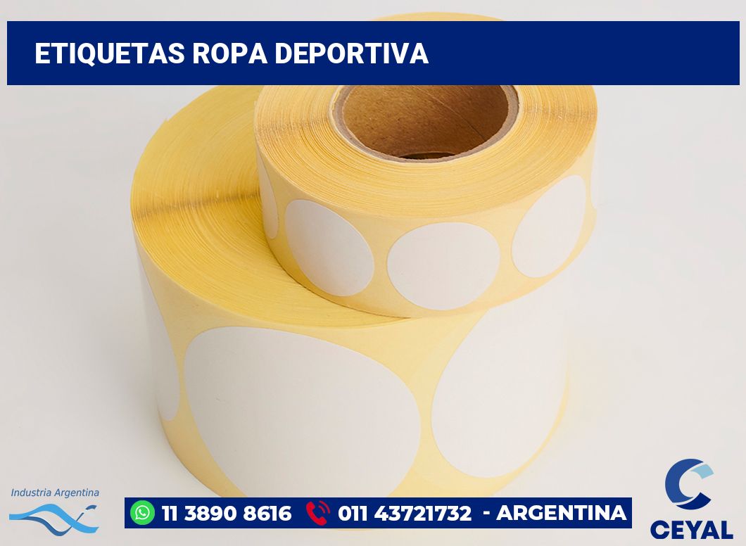 Etiquetas ropa deportiva