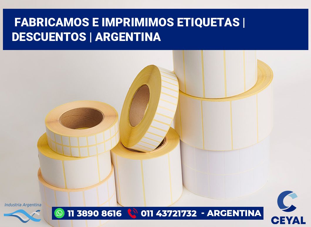 Fabricamos e imprimimos etiquetas | Descuentos | Argentina
