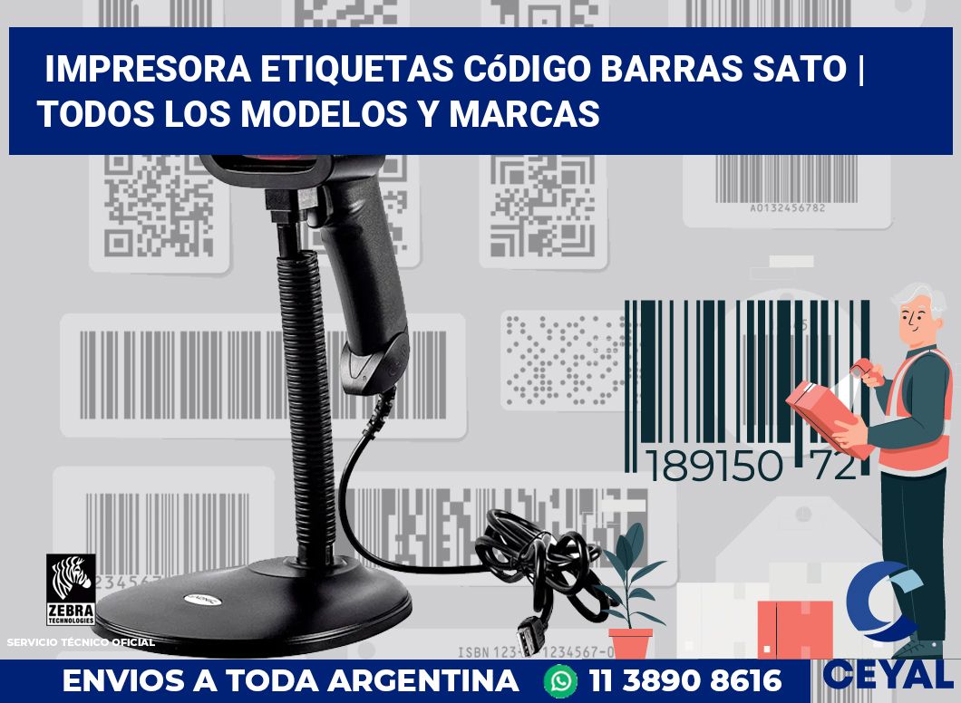 Impresora etiquetas Código barras Sato | Todos los modelos y marcas