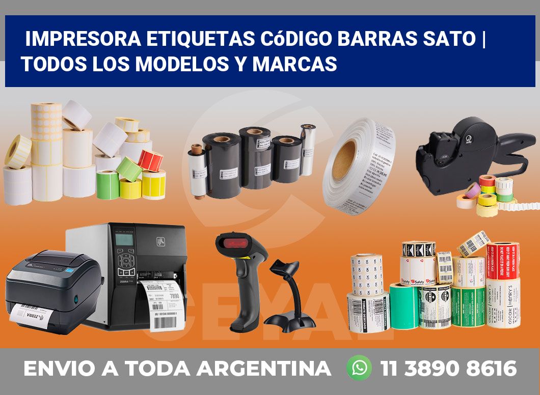 Impresora etiquetas Código barras Sato | Todos los modelos y marcas