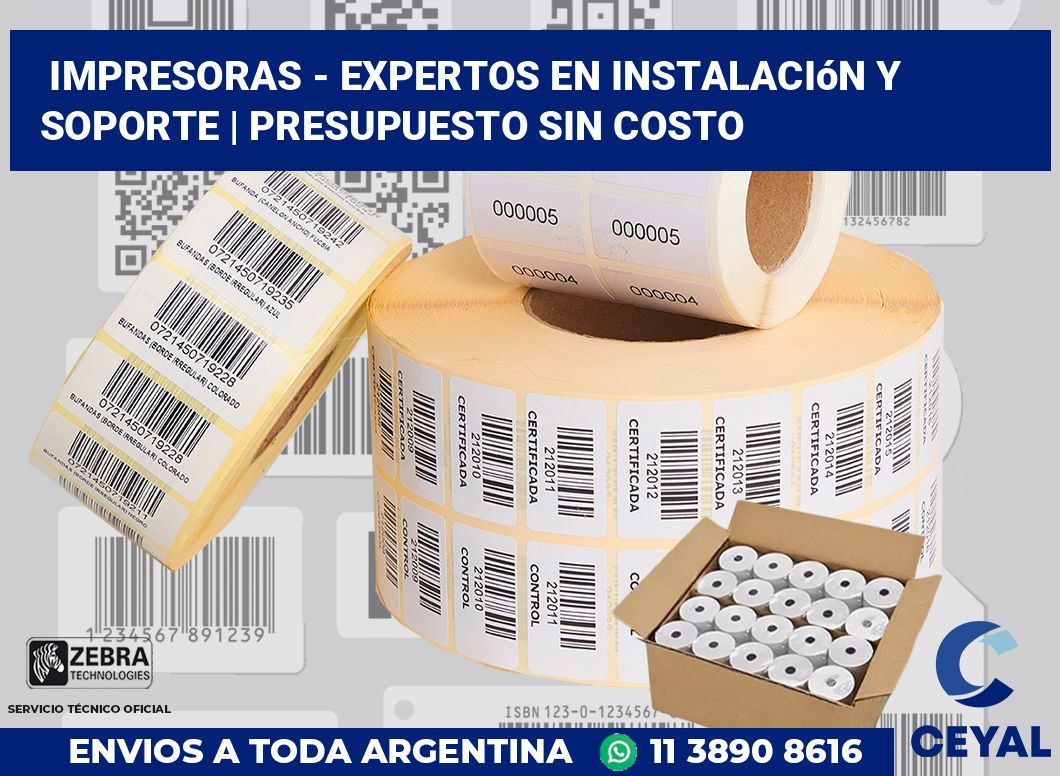 Impresoras - Expertos en instalación y soporte | Presupuesto sin costo