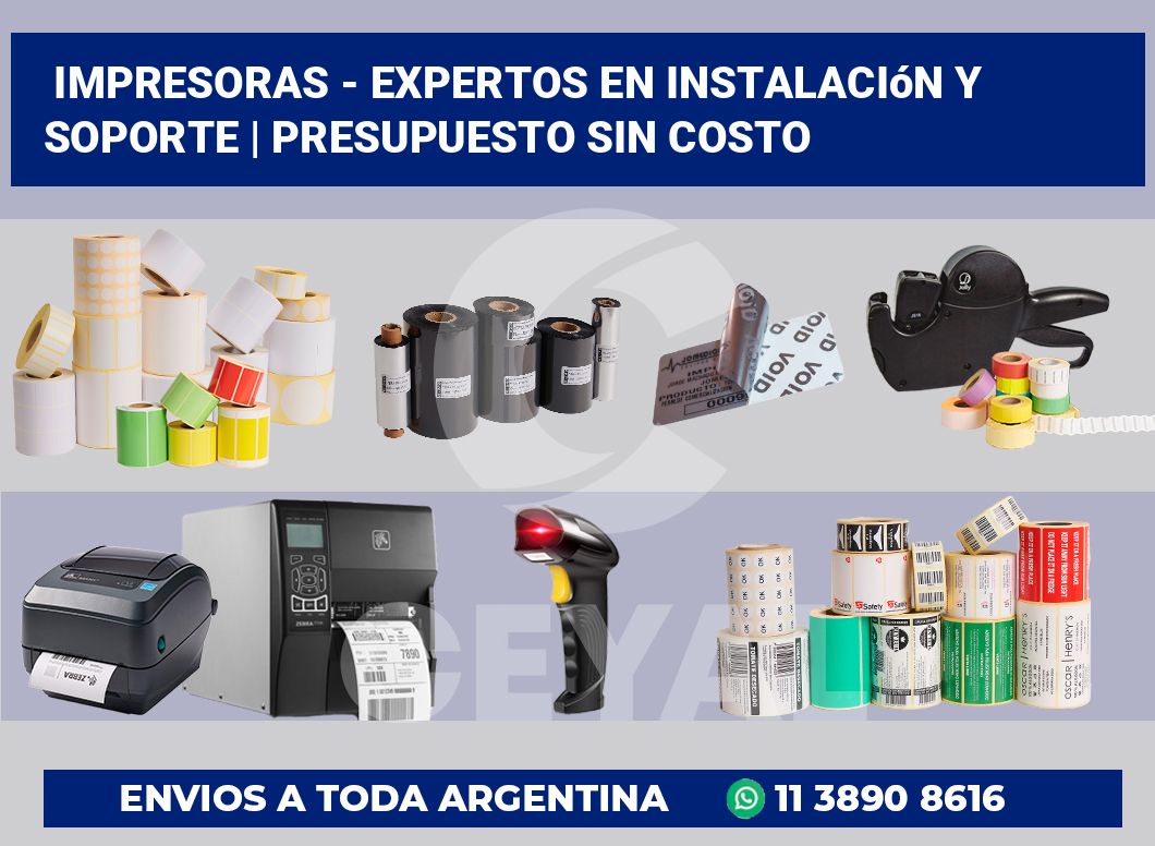 Impresoras – Expertos en instalación y soporte | Presupuesto sin costo