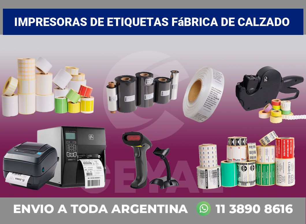 Impresoras de etiquetas Fábrica de calzado