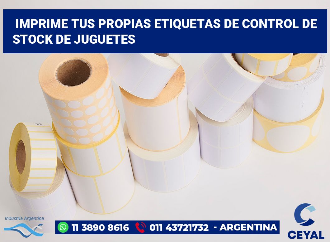 Imprime tus Propias Etiquetas de Control de Stock de Juguetes