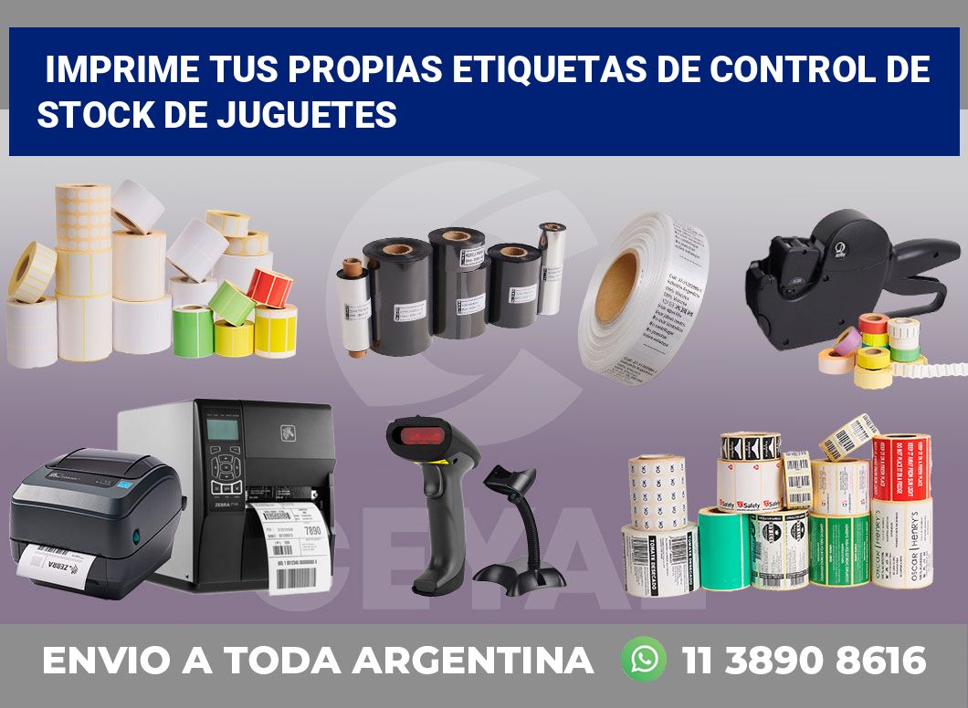 Imprime tus Propias Etiquetas de Control de Stock de Juguetes