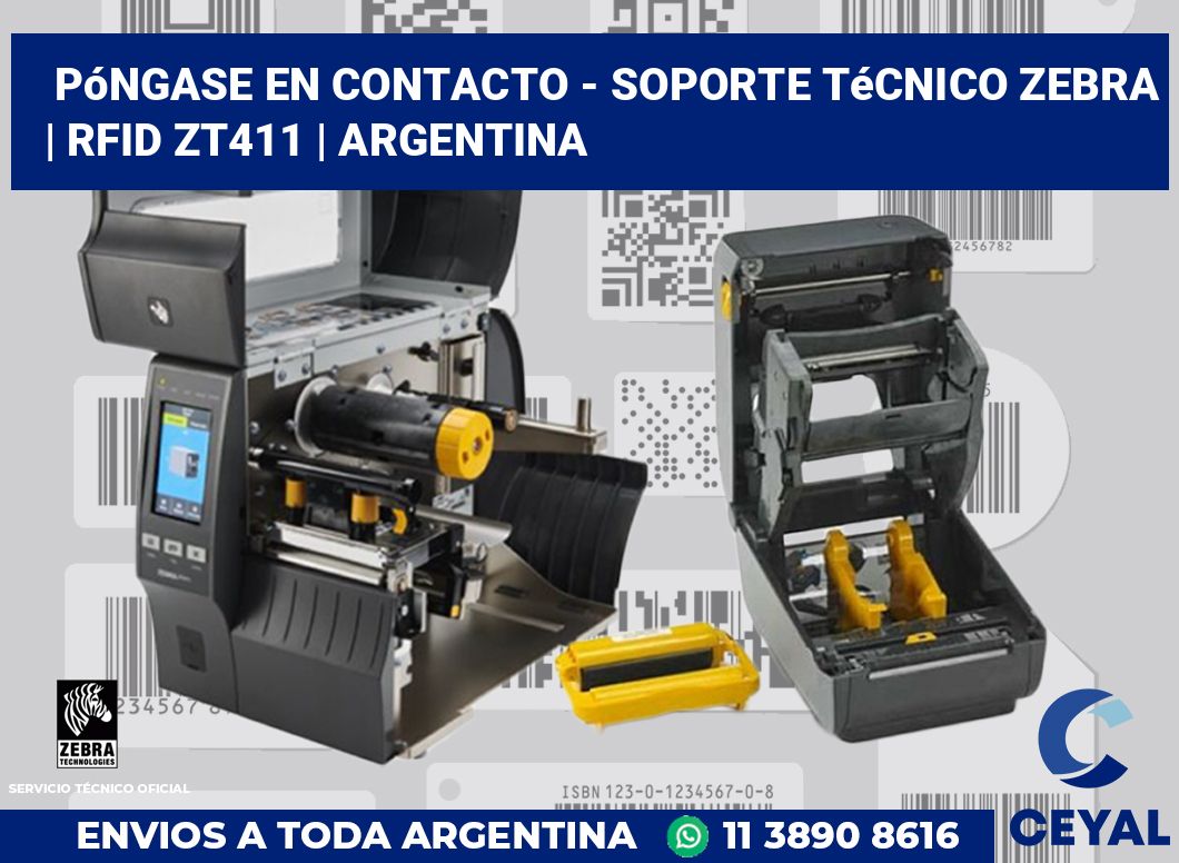 Póngase en contacto - soporte técnico Zebra | RFID ZT411 | Argentina