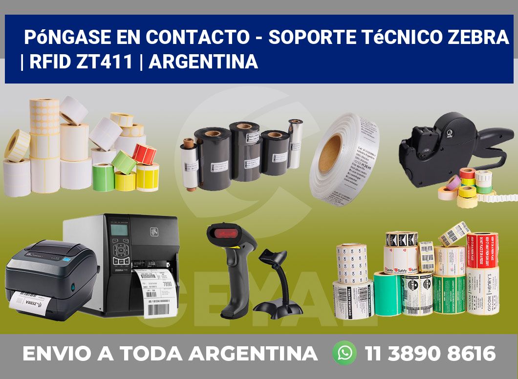 Póngase en contacto – soporte técnico Zebra | RFID ZT411 | Argentina