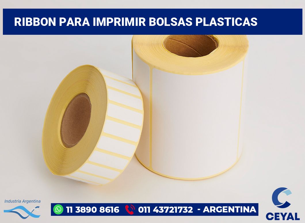 Ribbon para imprimir Bolsas plasticas