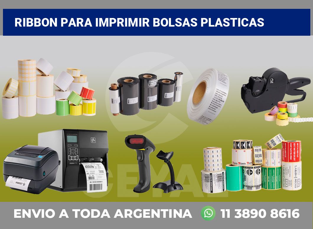 Ribbon para imprimir Bolsas plasticas