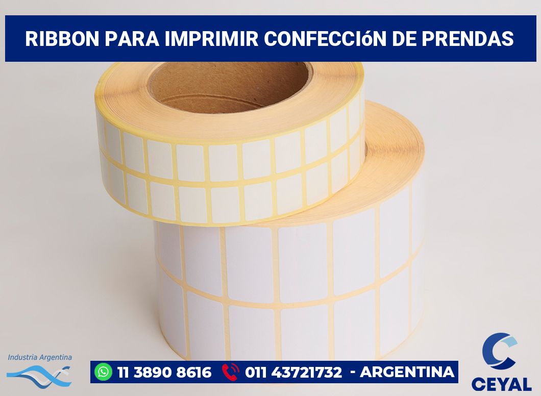 Ribbon para imprimir Confección de prendas