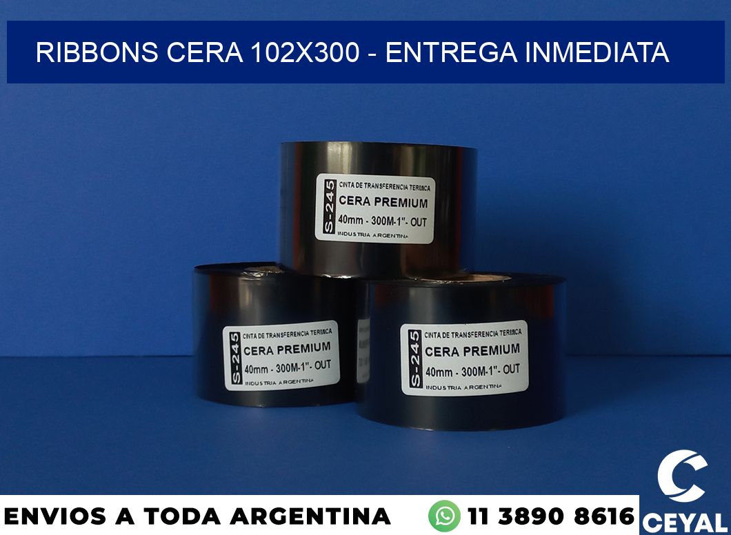 Ribbons cera 102×300 – Entrega inmediata