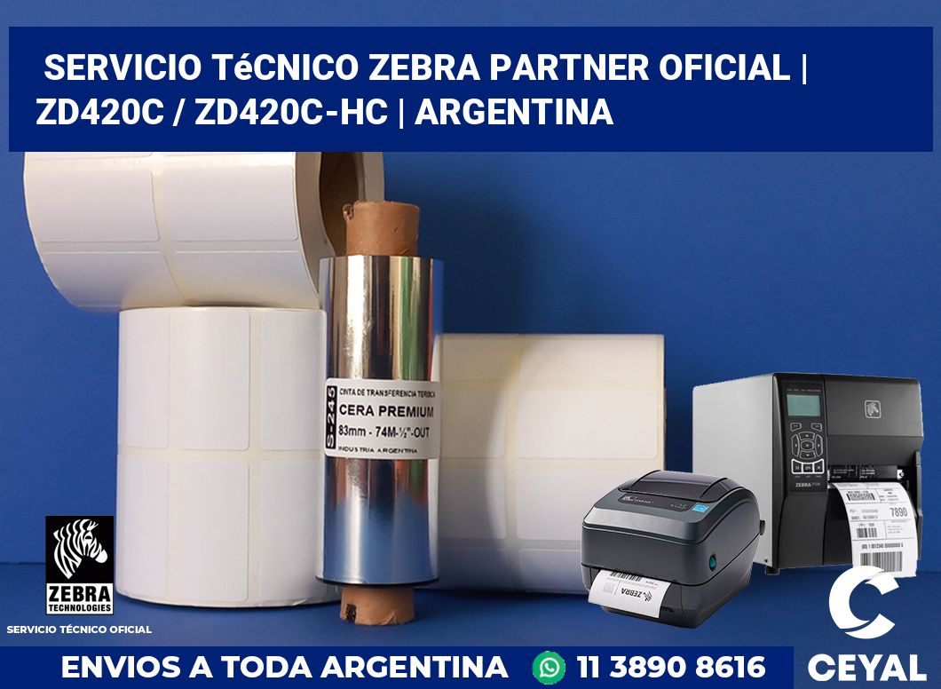 Servicio técnico Zebra Partner Oficial | ZD420c / ZD420c‑HC | Argentina