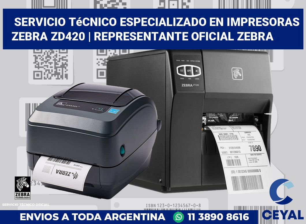 Servicio técnico especializado en impresoras Zebra ZD420 | Representante oficial Zebra