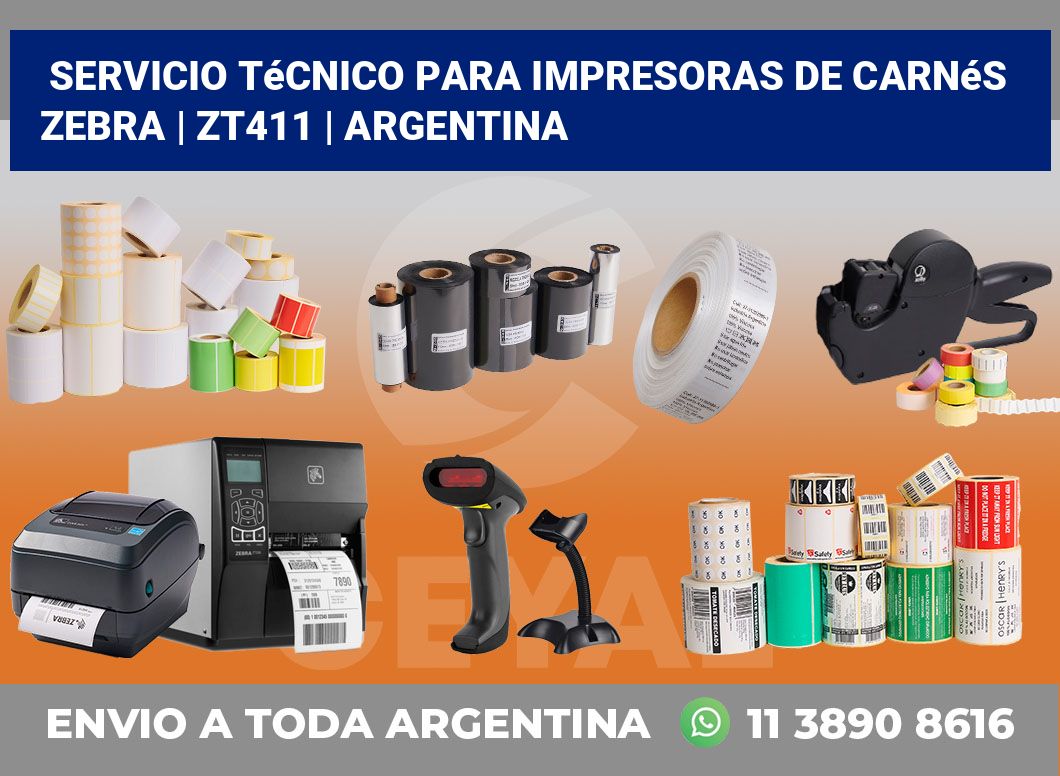 Servicio técnico para Impresoras de carnés ZEBRA | ZT411 | Argentina