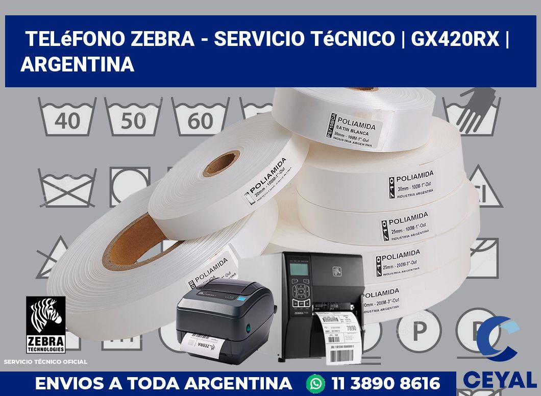 Teléfono Zebra - Servicio Técnico | GX420Rx | Argentina