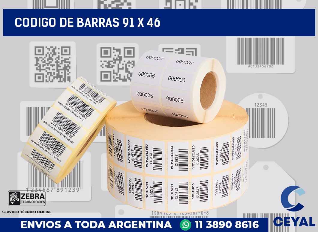 codigo de barras 91 x 46