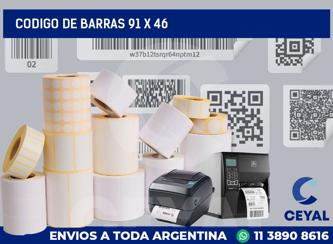 codigo de barras 91 x 46