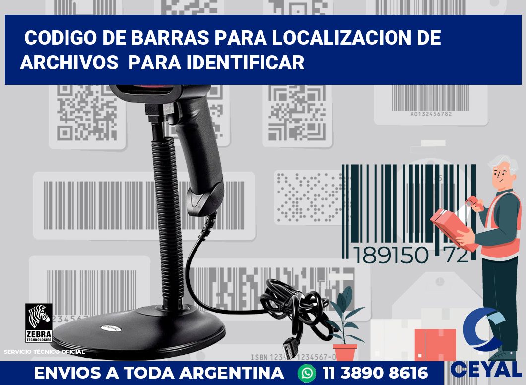 codigo de barras para localizacion de archivos  para identificar