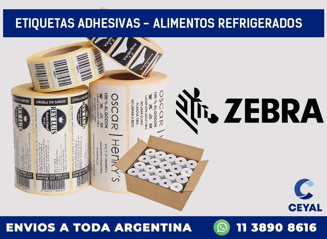 etiquetas adhesivas - alimentos refrigerados