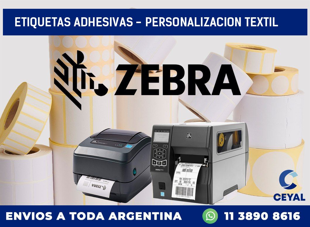 etiquetas adhesivas - personalizacion textil