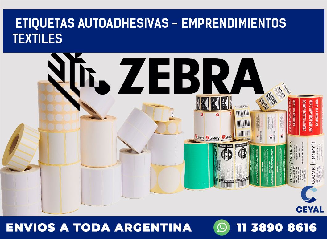 etiquetas autoadhesivas – Emprendimientos textiles