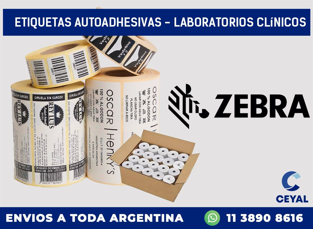 etiquetas autoadhesivas – Laboratorios clínicos