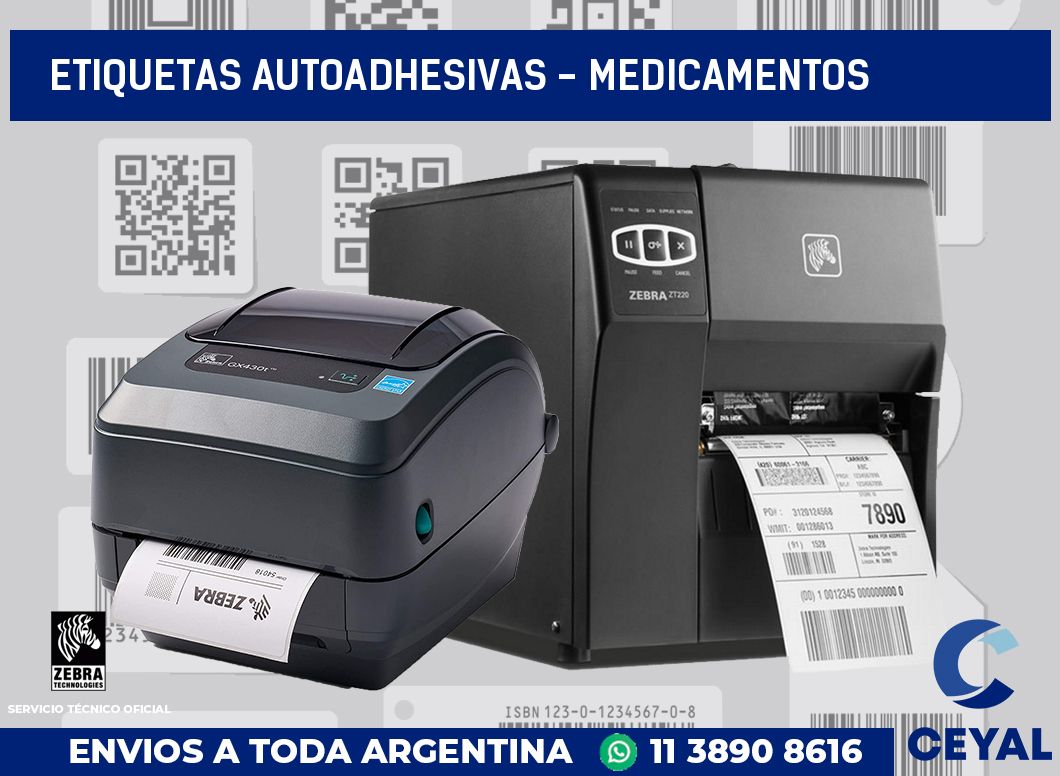 etiquetas autoadhesivas - Medicamentos