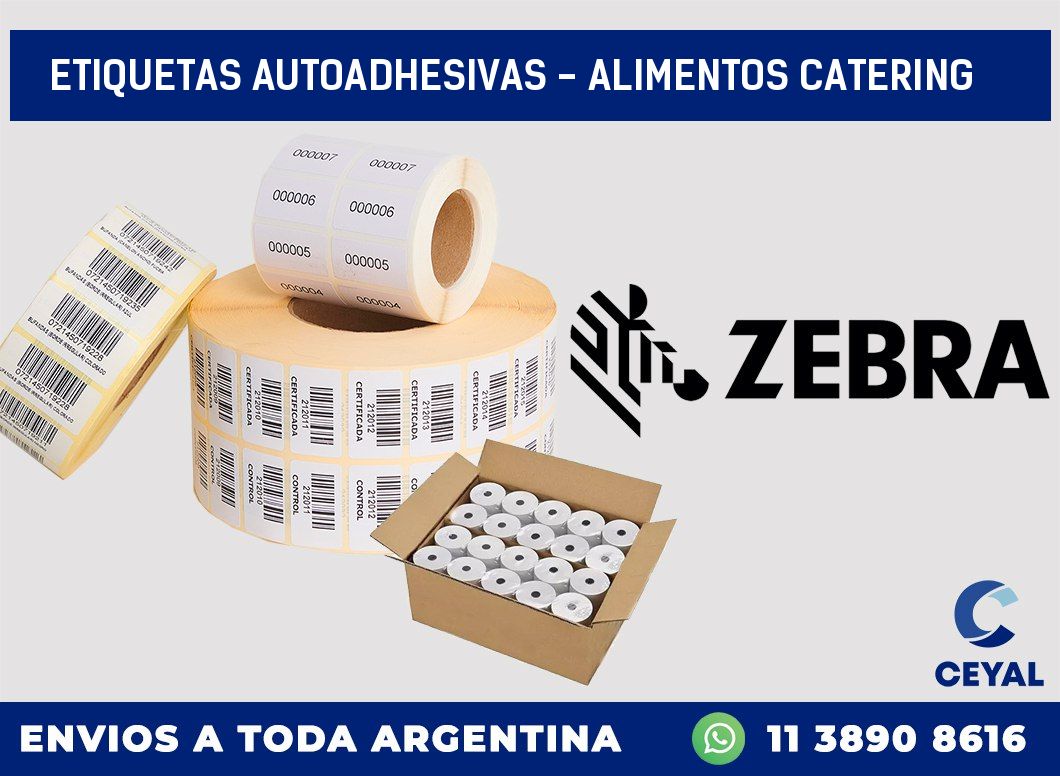 etiquetas autoadhesivas – alimentos catering