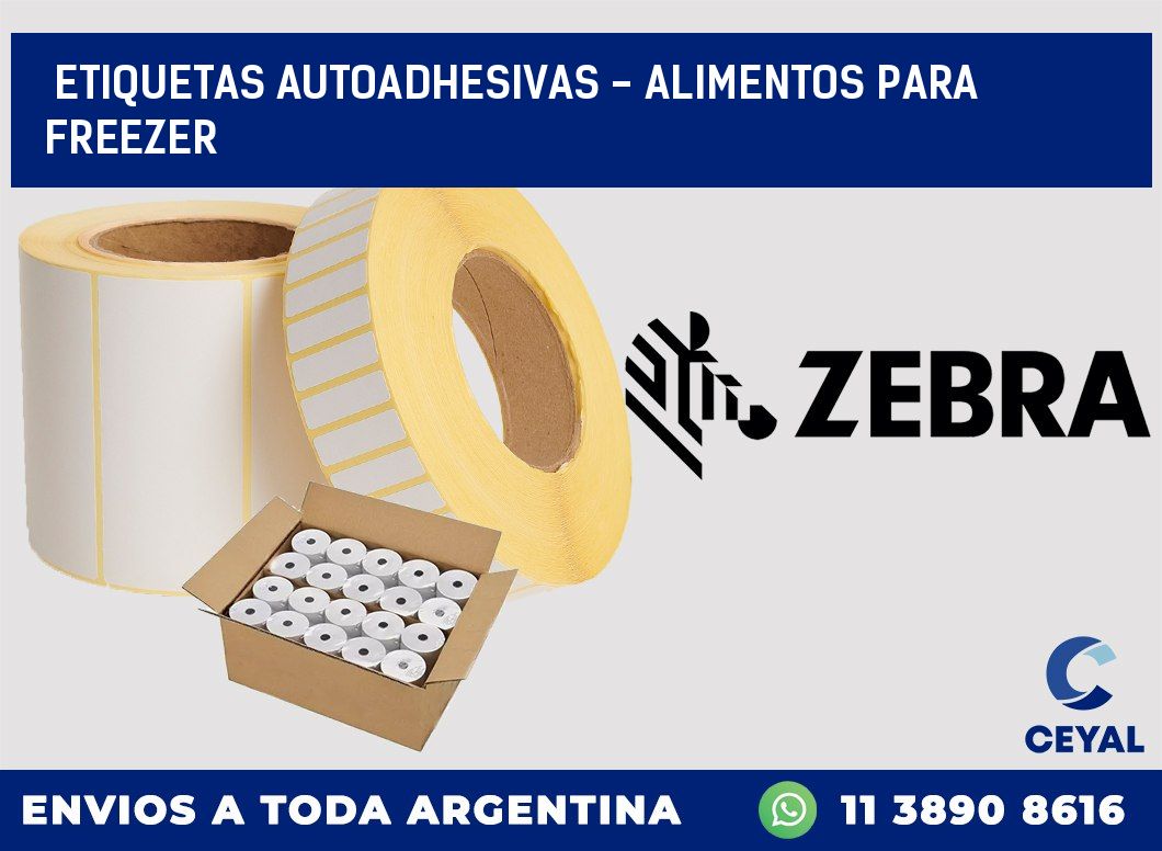 etiquetas autoadhesivas – alimentos para freezer