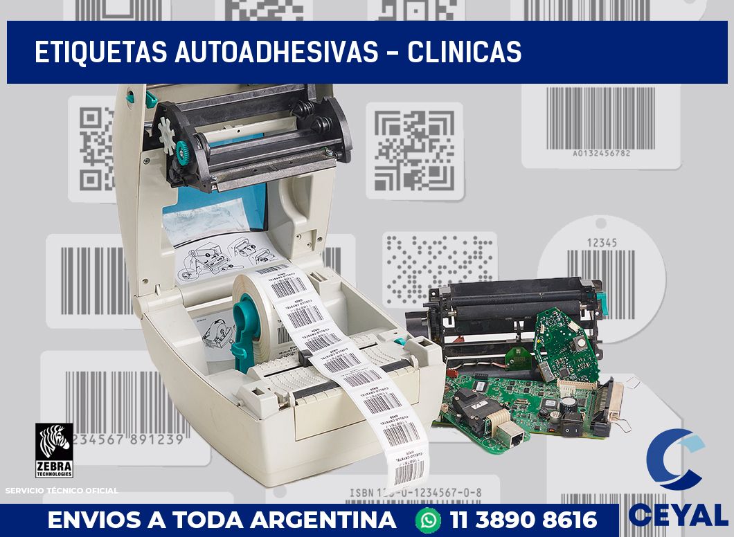 etiquetas autoadhesivas - clinicas