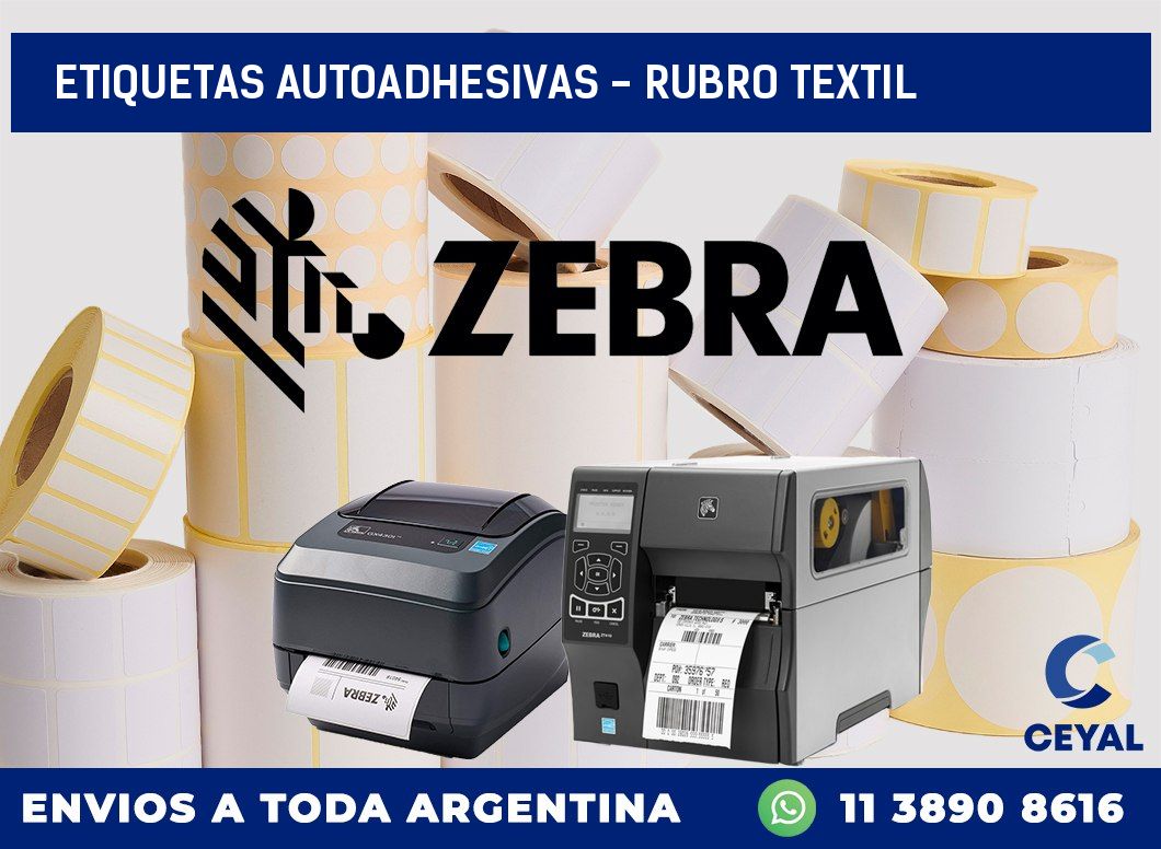 etiquetas autoadhesivas – rubro textil