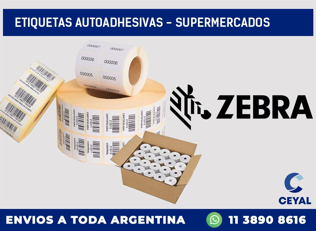 etiquetas autoadhesivas – supermercados