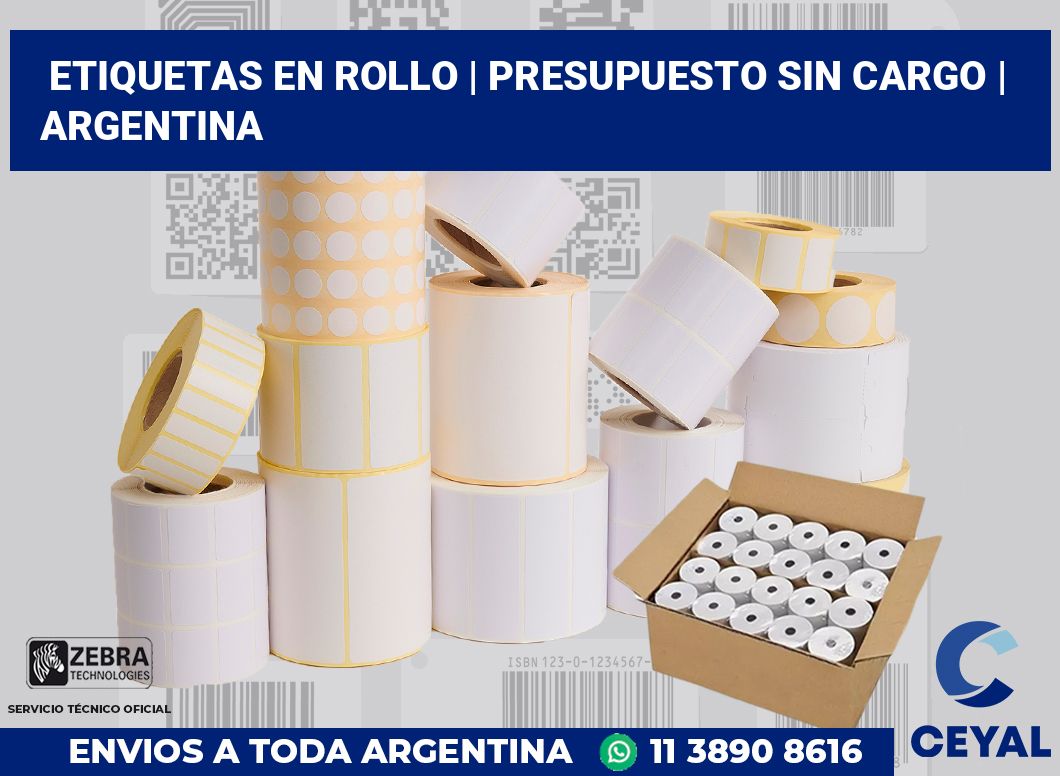 etiquetas en rollo | Presupuesto sin cargo | Argentina