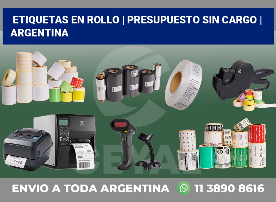 etiquetas en rollo | Presupuesto sin cargo | Argentina