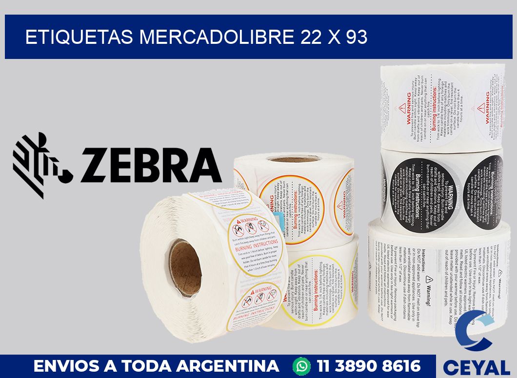 etiquetas mercadolibre 22 x 93