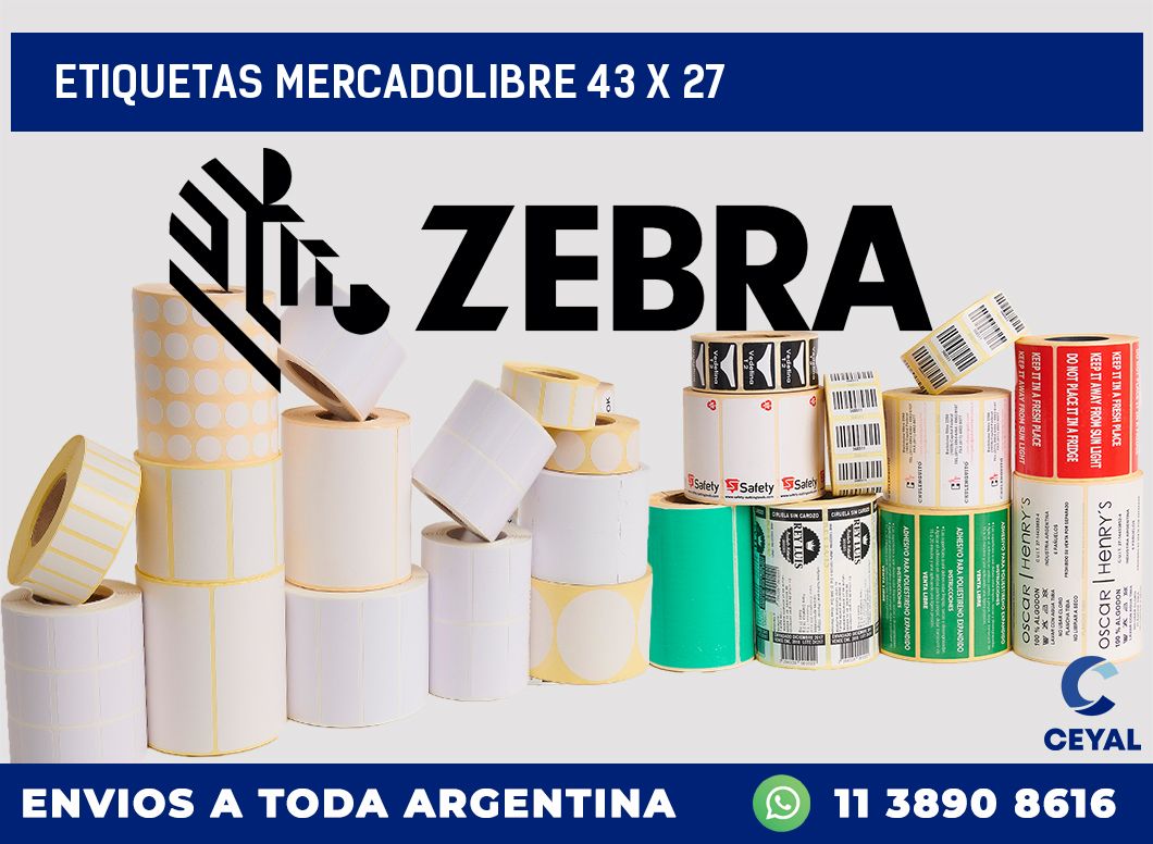 etiquetas mercadolibre 43 x 27