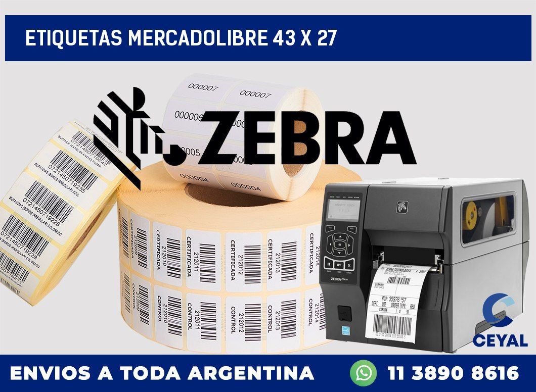 etiquetas mercadolibre 43 x 27