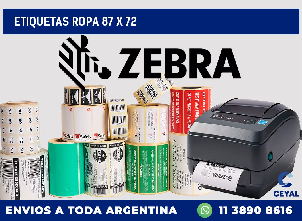etiquetas ropa 87 x 72