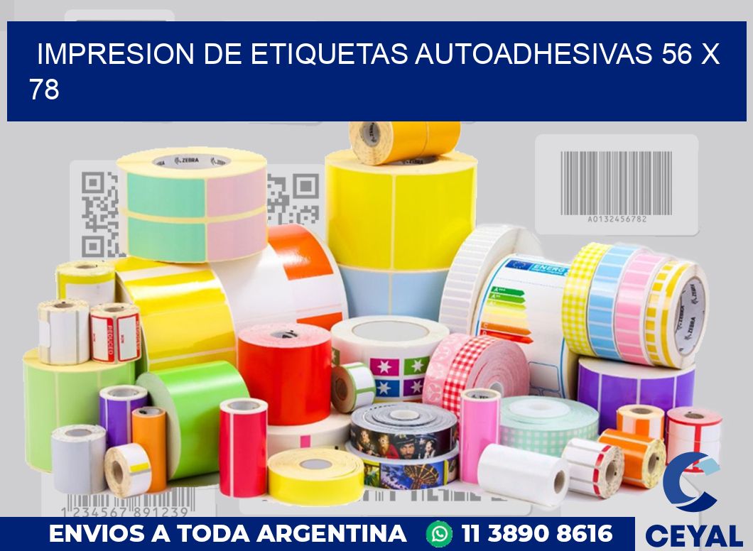 impresion de etiquetas autoadhesivas 56 x 78