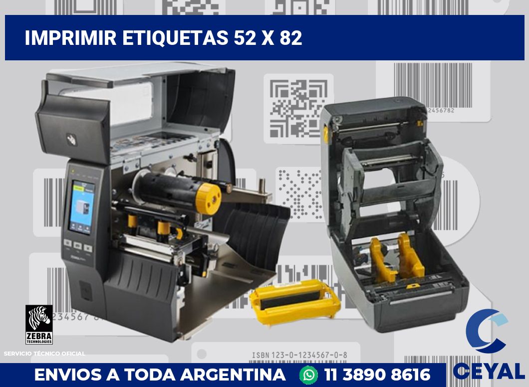 imprimir etiquetas 52 x 82